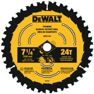 DEWALT DWA171424B10 7-1/4" 24T CIRCULAR SAW BLADE BULK