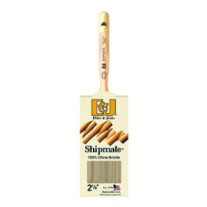 ELDER & JENKS E11584 2-1/2" SHIPMATE FLAT WHITE 100% CHINA BRISTLE PAINT BRUSH