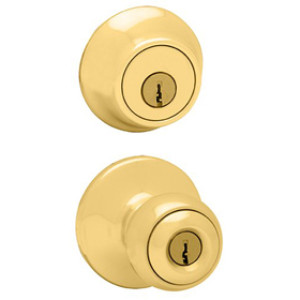 KWIKSET 690P-POLO-3 CP K6 COMBO SINGLE CYLINDER BRASS ENTRY/DEADBOLT 96900-250