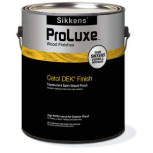 PROLUXE SIKKENS 366067 PREM DEK FINISH MAHOGANY EXTERIOR SATIN SIK44045