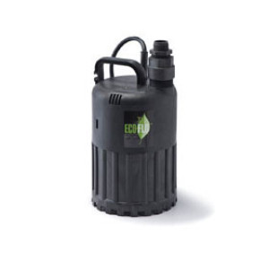 ECO-FLO SUP80 1/2 HP MANUAL SUBMERSIBLE UTILITY PUMP 3180 GPH THERMOPLASTIC