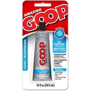 ECLECTIC 140231 1 OZ GOOP AMAZING CONTACT ADHESIVE AND SEALANT CLEAR
