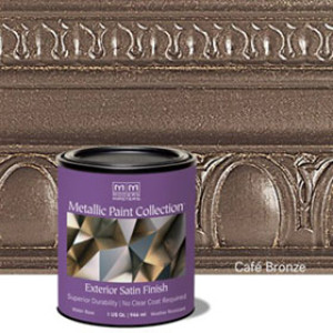 MODERN MASTERS 337169 CAFE BRONZE WATERBASED EXT SATIN METALLIC PAINT 32 OZ
