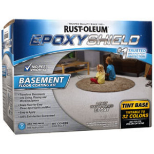 RUST-OLEUM EPOXY SHIELD 225446 TINT BASE BASEMENT FLOOR KIT