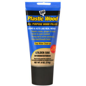 DAP 00582 PLASTIC WOOD 6 OZ SQUEEZE TUBE GOLDEN OAK LATEX FILLER