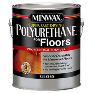 MINWAX 130230000 GLOSS SUPER FAST DRYING POLYURETHANE FOR FLOORS 350 VOC