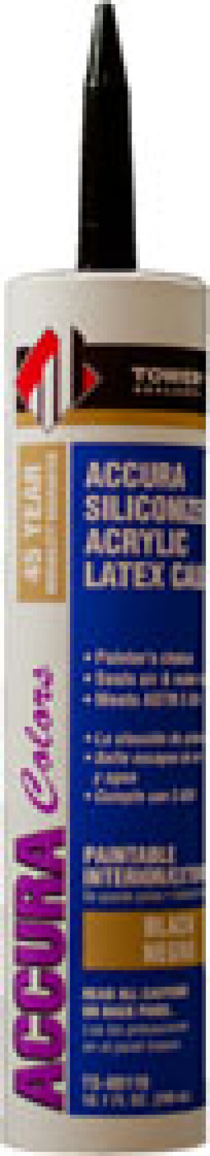 TOWER TS-00116 BLACK ACCURA SILICONE ACRYLIC LATEX CAULK