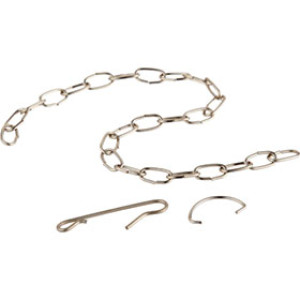 PLUMB PAK PP835-33 FLAPPER LIFT CHAIN 9" WITH HOOK AND RING