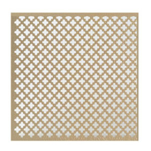 MD BUILDING 57240 3' X 3' CLOVERLEAF ALBRAS ALUMINUM SHEET - .020" THICK