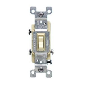 LEVITON 214-01453-02I 3-WAY GROUNDING SWITCH IVORY