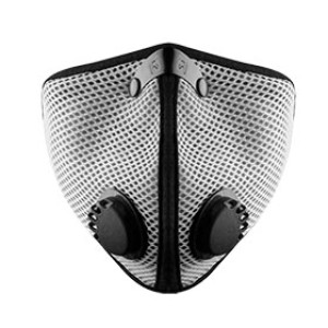 RZ-MASK 20641 M2 MESH MASK MEDIUM TITANIUM REUSABLE WITH REPLACEABLE FILTER