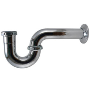 PLUMB PAK PP20250 P TRAP 22 GA 1-1/2" X 1-1/2" CHROME PLATED BRASS