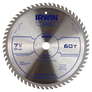 IRWIN 15530 7-1/4" 60T CIRCULAR SAW BLADE