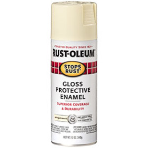 RUST-OLEUM STOPS RUST 7794830 12 OZ GLOSS PROTECTIVE ENAMEL ANTIQUE WHITE