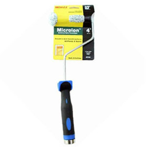 WHIZZ MICROLON 73164 4" X 3/8" ROLLER WITH 13" SOFT TOUCH HANDLE