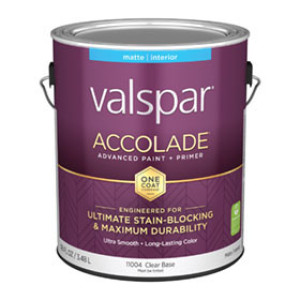 VALSPAR 11004.007 ACCOLADE MATTE CLEAR BASE INTERIOR PAINT & PRIMER