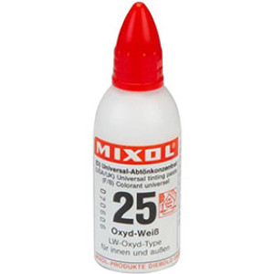 MIXOL S/25 20 ML LW-OXIDE-TYPE OXIDE WHITE UNIVERSAL TINTING PASTE
