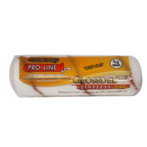 ARROWORTHY 9GLP6 9" X 3/4" GLOSSDEL PLUS WHITE LINTLESS WOVEN ROLLER COVER