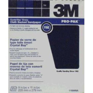 3M 02431 EMERY CLOTH 9" X 11" FINE GRIT SHEETS 50 PACK