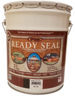 READY SEAL 545 BURNT HICKORY EXTERIOR WOOD STAIN AND SEALER 5 GALLON PAIL