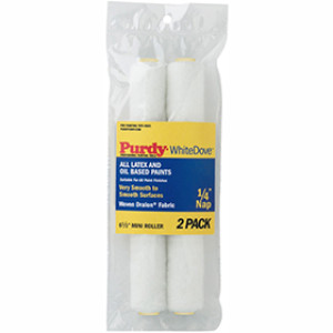 PURDY 140605060 6.5" X 1/4" WHITE DOVE MINI ROLLER COVER 2-PACK