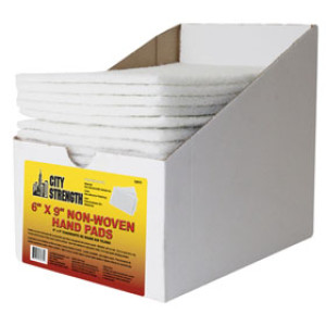 CITY STRENGTH 6" X 9" WHITE NON-WOVEN PAD BULK