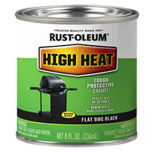 RUST-OLEUM SPECIALTY 7778730 HIGH HEAT BAR-B-QUE BLACK SATIN