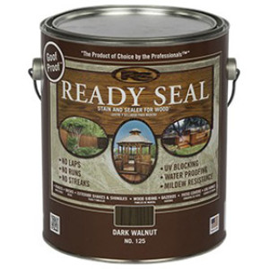 READY SEAL 125 DARK WALNUT EXTERIOR WOOD STAIN AND SEALER GALLON