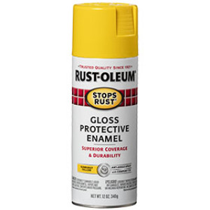 RUST-OLEUM STOPS RUST 7747830 12 OZ GLOSS PROTECTIVE ENAMEL SUNBURST YELLOW