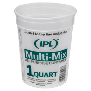 IPL 1044426 CLEAR 1 QUART MULTI-MIX ALL PURPOSE CONTAINER