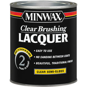 MINWAX 155050000 SEMI-GLOSS CLEAR BRUSHING LACQUER