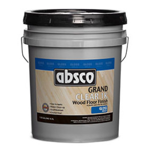 ABSOLUTE ABSCO 96005 GRAND CLEAR 1K GLOSS WOOD FLOOR FINISH 275 VOC