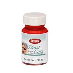 KRYLON KSCB005 1 OZ SHORT CUTS GLOSS RED PEPPER BRUSH-ON HOBBY PAINT