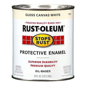 RUST-OLEUM STOPS RUST 7789502 GLOSS PROTECTIVE ENAMEL CANVAS WHITE