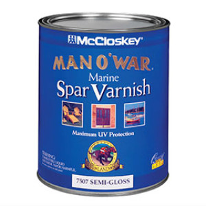 MCCLOSKEY MAN O'WAR 7507.005 SEMI-GLOSS MARINE SPAR VARNISH 450 VOC