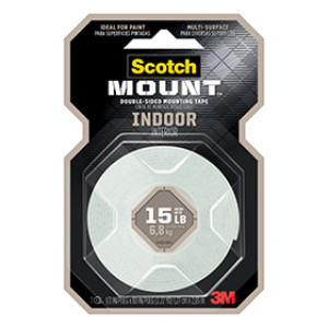 3M 110H 1/2" X 80" SCOTCH-MOUNT DOUBLE SIDED INDOOR FOAM MOUNTING TAPE