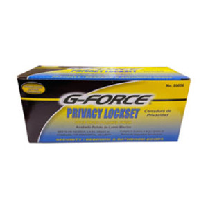 G-FORCE 80006 PRIVACY TULIP KNOB POLISHED BRASS LOCKSET BOX