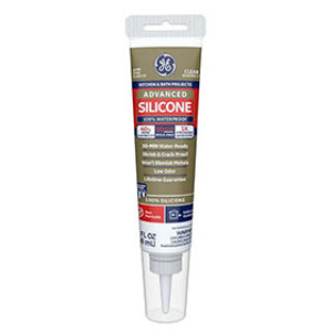 GE 284 2812563 2.8 OZ CLEAR ADVANCED SILICONE II KITCHEN & BATH SEALANT