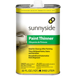 SUNNYSIDE 30432 PAINT THINNER LVP PLASTIC BOTTLE VOC & CARB COMPLIANT