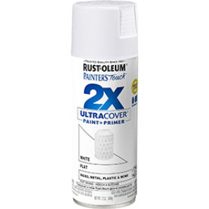 RUST-OLEUM 2X PAINTER'S TOUCH 334021 ULTRA COVER ENAMEL FLAT WHITE