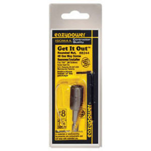 EAZYPOWER 88244 #8 2" ONE WAY SCREW & BOLT REMOVER/INSTALLER 1/4" HEX SHANK