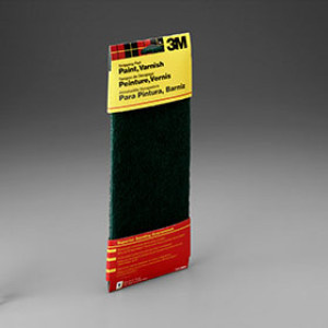 3M 7413 4.375" X 11" HAND SANDING PAINT & VARNISH STRIPPING PAD GREEN COARSE
