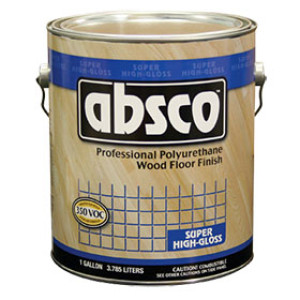 ABSOLUTE ABSCO 89501 GLOSS PROFESSIONAL POLYURETHANE WOOD FLOOR FINISH 350 VOC