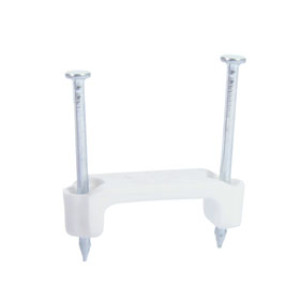 GARDNER BENDER PS-1575T2 PLASTIC STAPLE 3/4" WHITE 15/CLAM