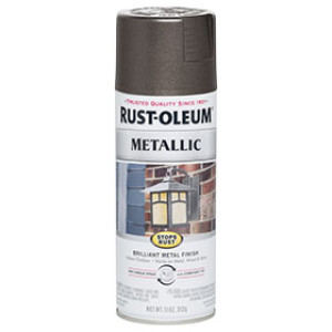 RUST-OLEUM STOPS RUST 7272830 11 OZ METALLIC FINISH DARK BRONZE SPRAY PAINT