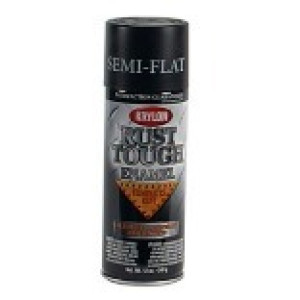 KRYLON RTA9203 12 OZ RUST TOUGH RUST PREVENTATIVE SEMI FLAT BLACK ENAMEL SPRAY