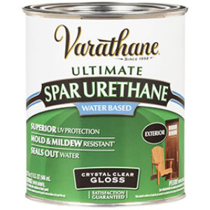 RUST-OLEUM VARATHANE 250041H WATER BASED EXTERIOR SPAR UTRETHANE GLOSS FINISH