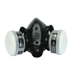 HONEYWELL RAP-74033 SILICONE HALF MASK RESPIRATOR PAINT SPRAY MEDIUM W/OV/R95