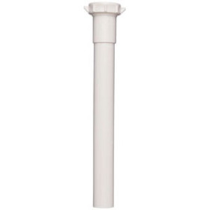 PLUMB PAK PP42-8W EXTENSION TUBE SLIP JOINT 1 1/4" X 8" WHITE PLASTIC