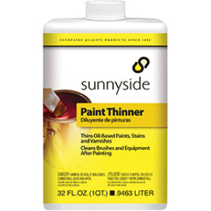 SUNNYSIDE 70132 PAINT THINNER PLASTIC BOTTLE HIGH VOC
